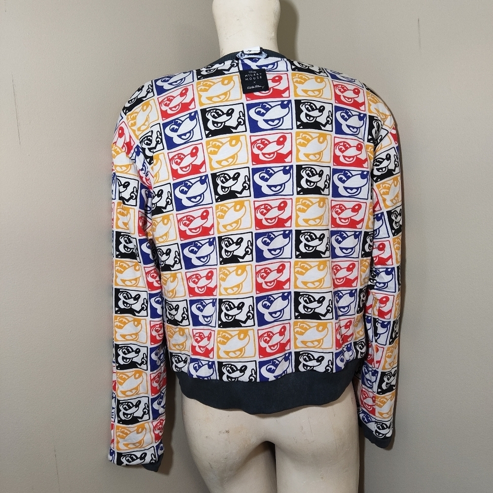 Zara Disney Keith Haring Reversible Mickey Mouse Sweatshirt M NEW No Tags - Picture 8 of 15